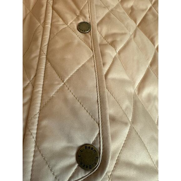 L.L Bean Riding Vest Quilted Tan Plaid Lining Small Regular - Picture 11 of 11